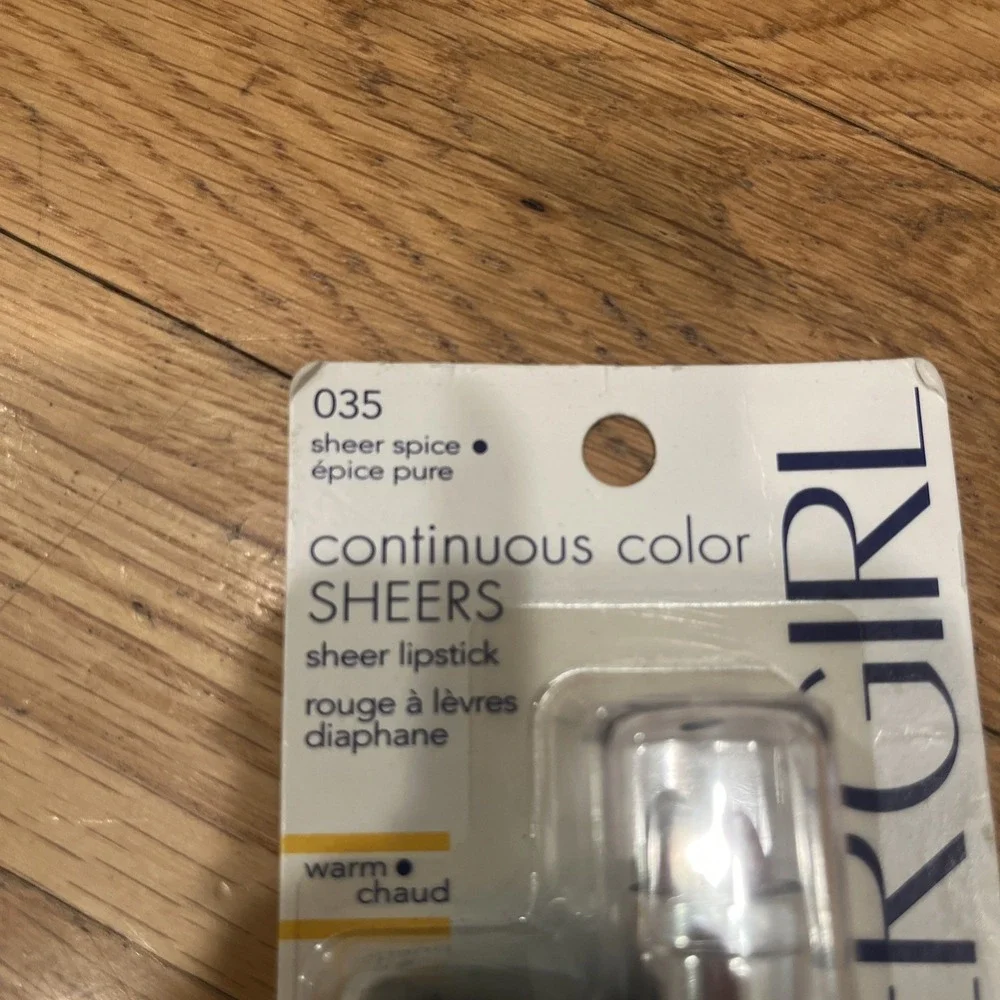 COVERGIRL #035 SHEER SPICE CONTINUOUS COLOR LIPSTICK Discontinued HTF